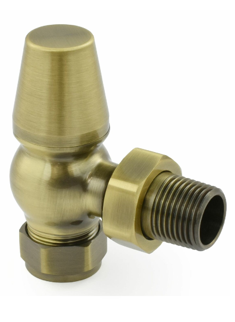 Lambeth Angled TRV Set - Antique Brass